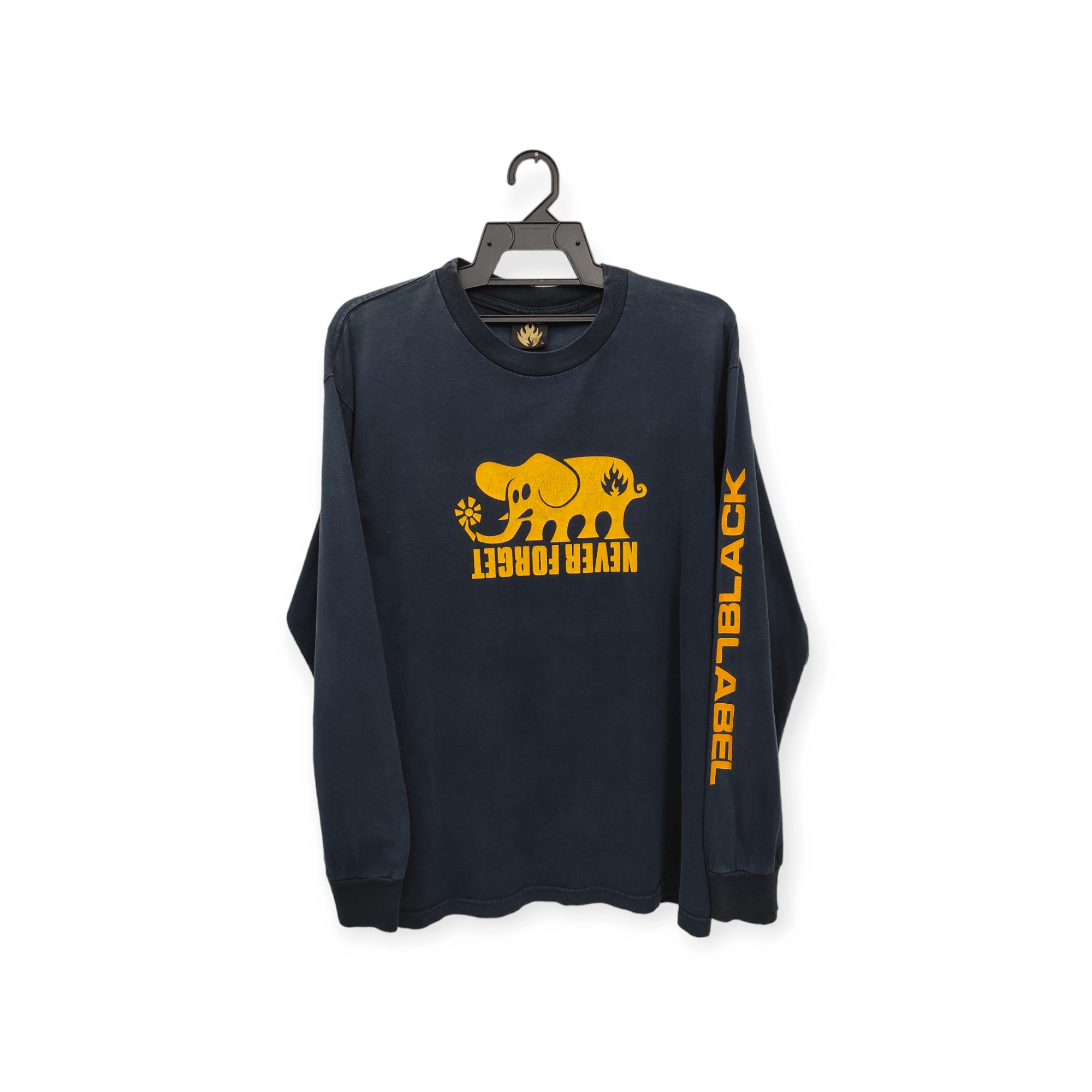 Black Label Vintage 90's BLACK LABEL SKATEBOARD LOGO'S PROMO TEE Size US L / EU 52-54 / 3 - 1 Thumbnail