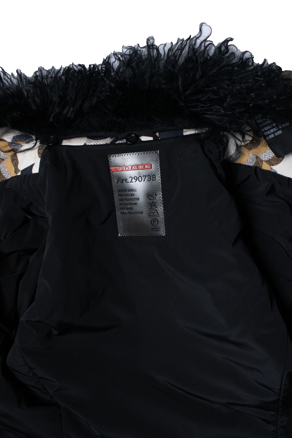 Prada Prada F/W 2014 Short yellow & black afghan coat Size S / US 4 / IT 40 - 8 Thumbnail