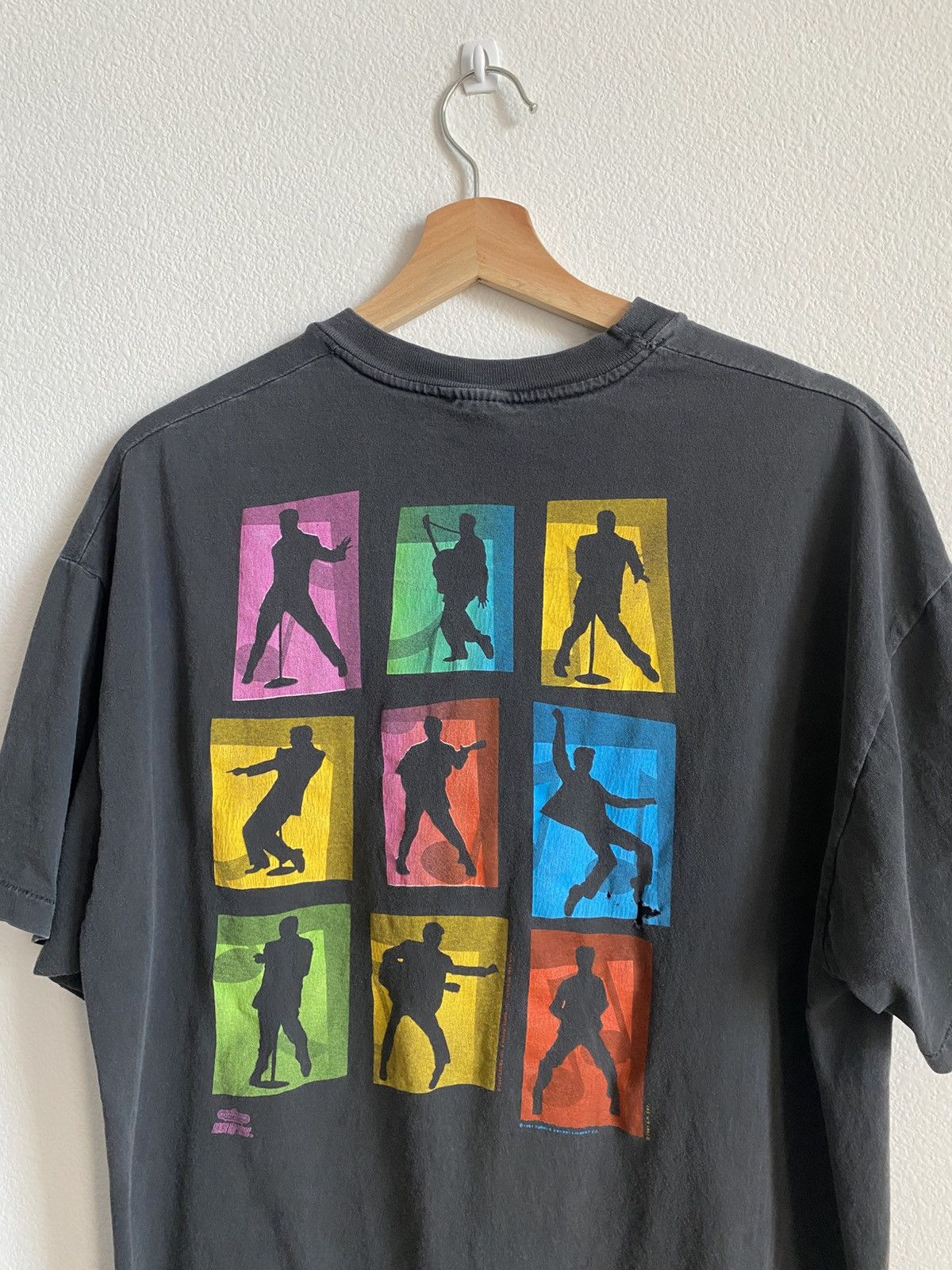 Band Tees Vintage 1991 Faded Elvis Single Stitch Tee Size US XL / EU 56 / 4 - 4 Thumbnail