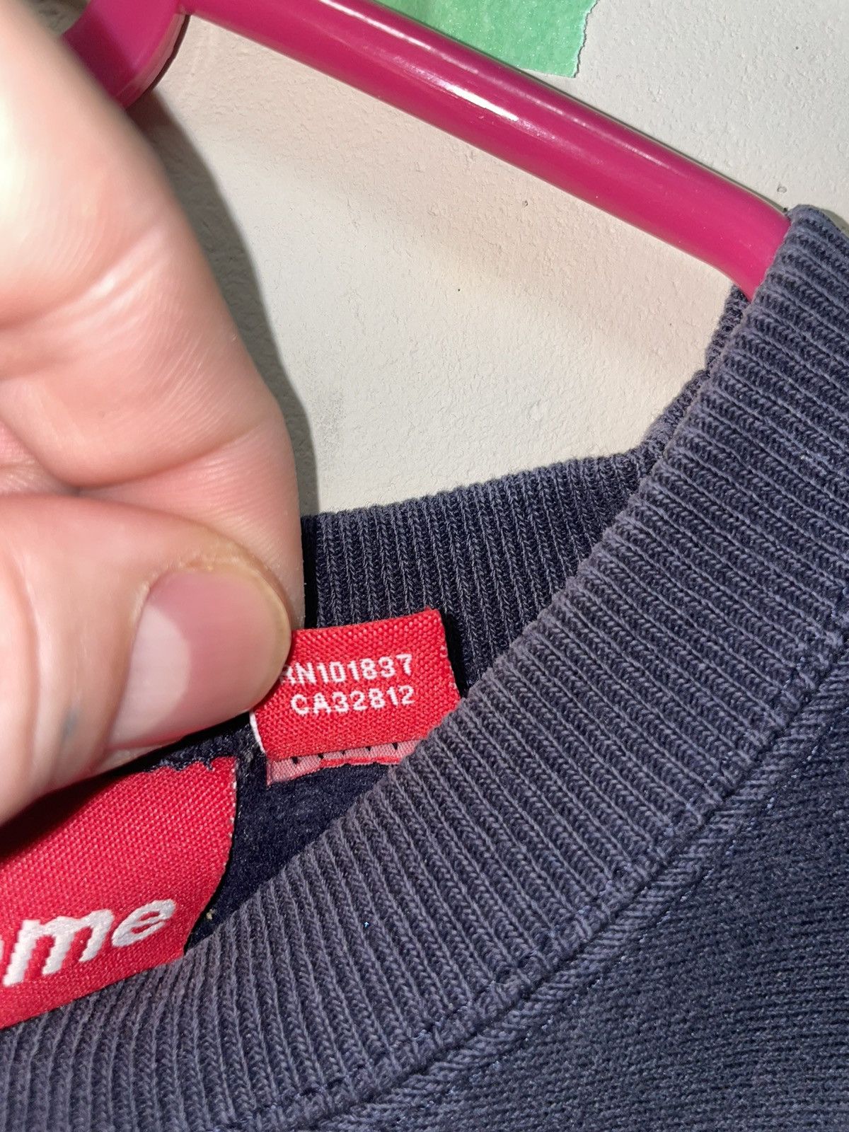 Supreme Supreme FW 2001 Gothic logo crewneck Size US XL / EU 56 / 4 - 5 Thumbnail