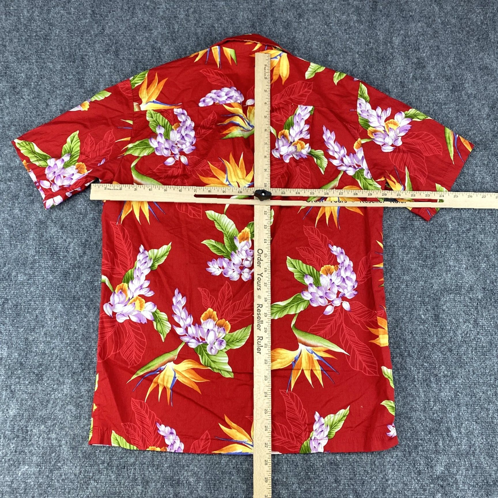 Paradise VTG E&K Hawaiian Shirt Mens M Floral Bird of Paradise Button Up Made Hawaii Size US M / EU 48-50 / 2 - 5 Thumbnail