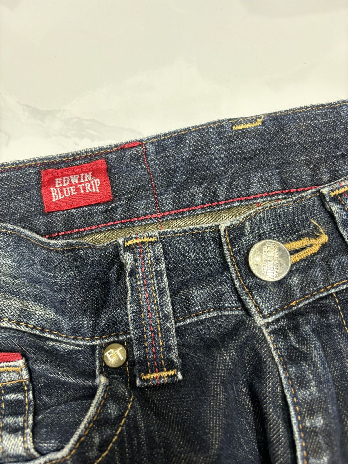 Kapital EDWIN BLUE TRIP TOKYO DENIM BAGGY JEANS Size US 32 / EU 48 - 9 Thumbnail