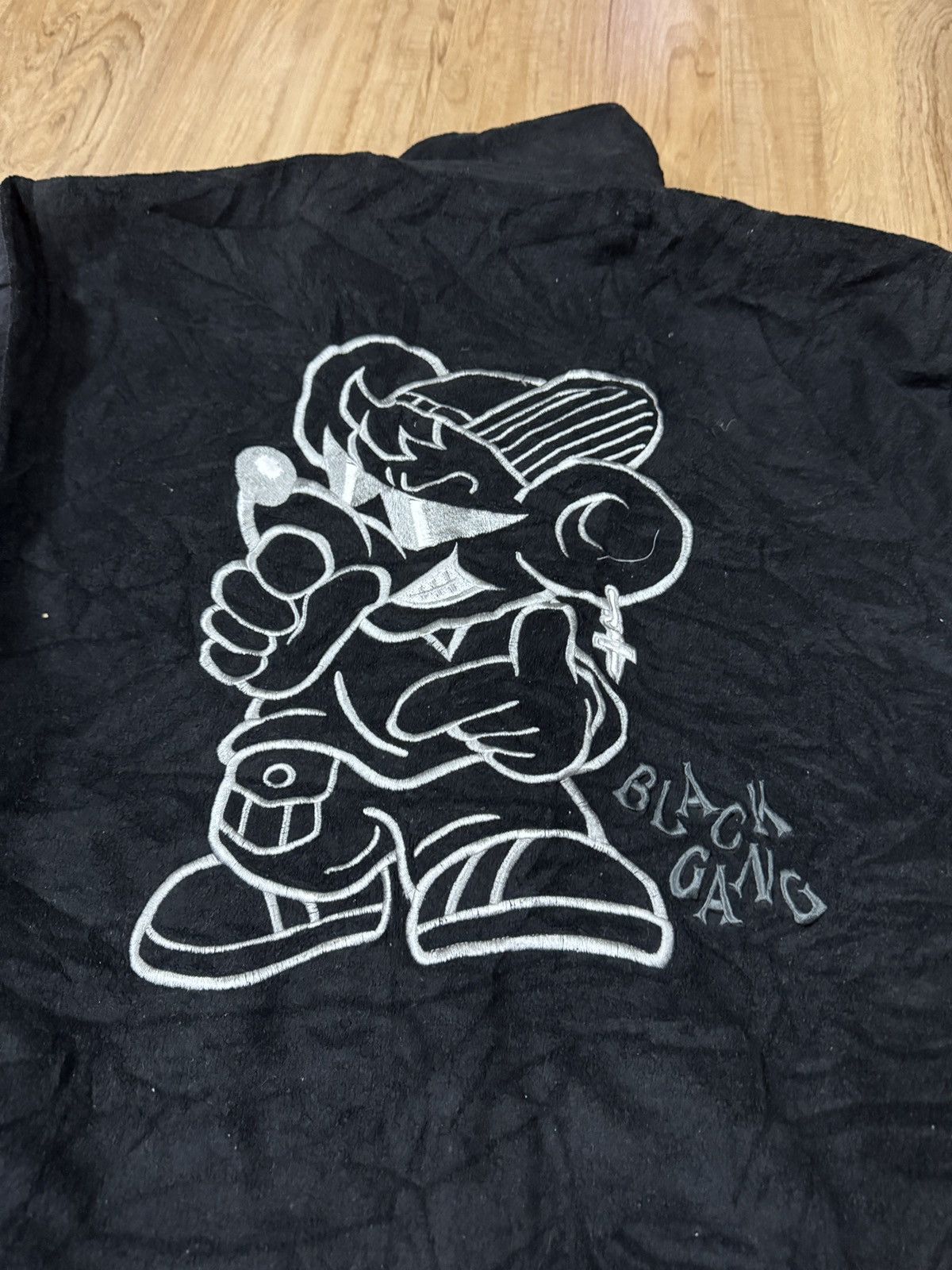 Japanese Brand BLACK GANG FLEECE JACKET Size US L / EU 52-54 / 3 - 4 Thumbnail