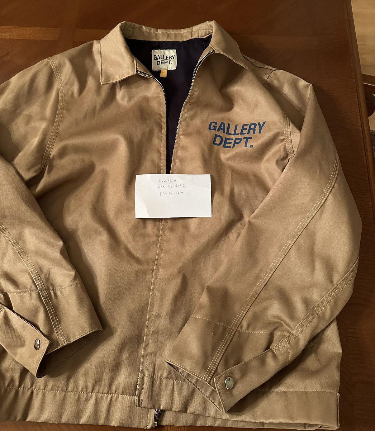 image of Gallery Dept. Montecito Logo Jacket in Brown, Men's (Size Large)