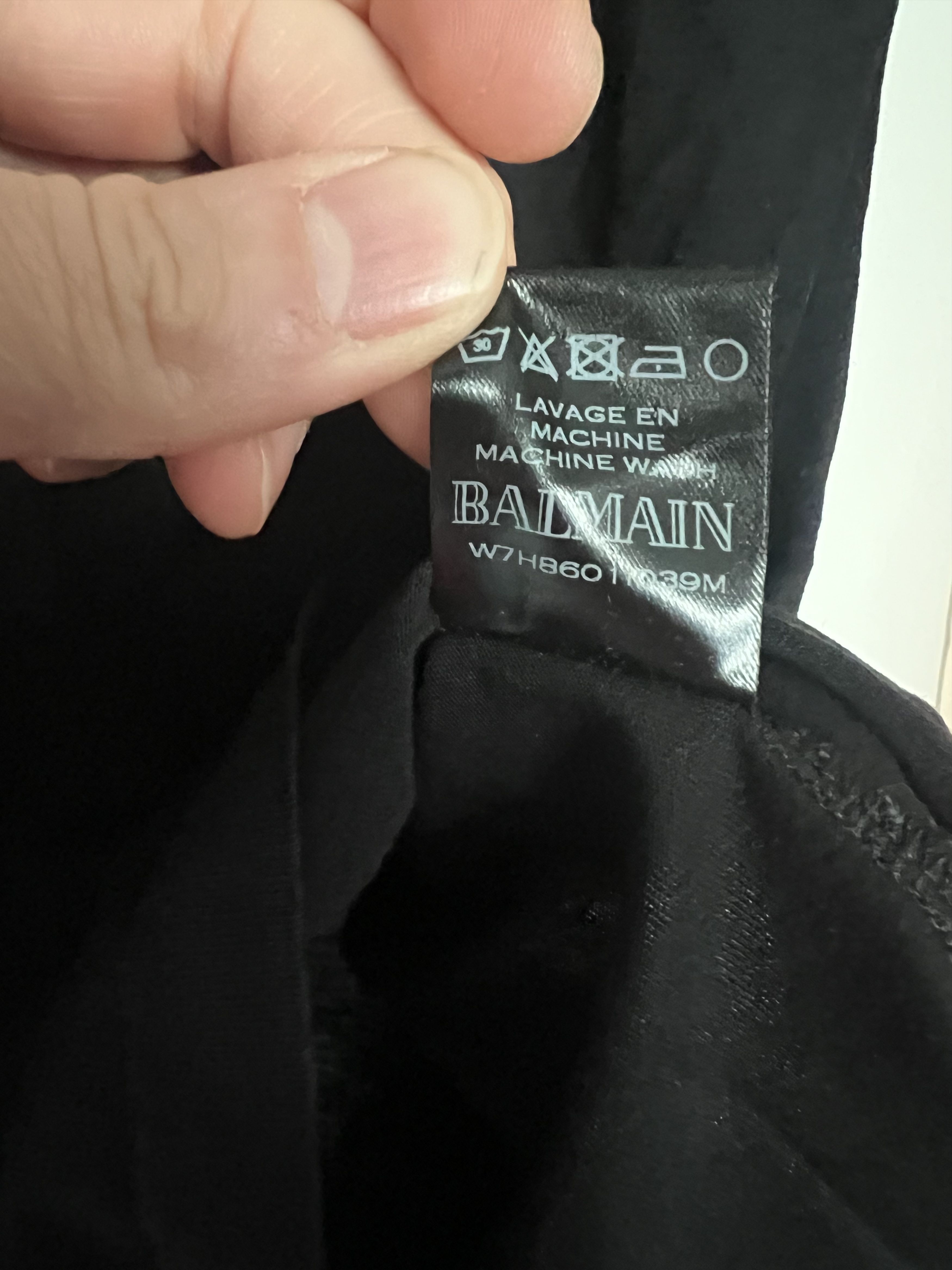 Balmain BALMAIN Medium Black with Gold Icon Tee Size US M / EU 48-50 / 2 - 4 Thumbnail