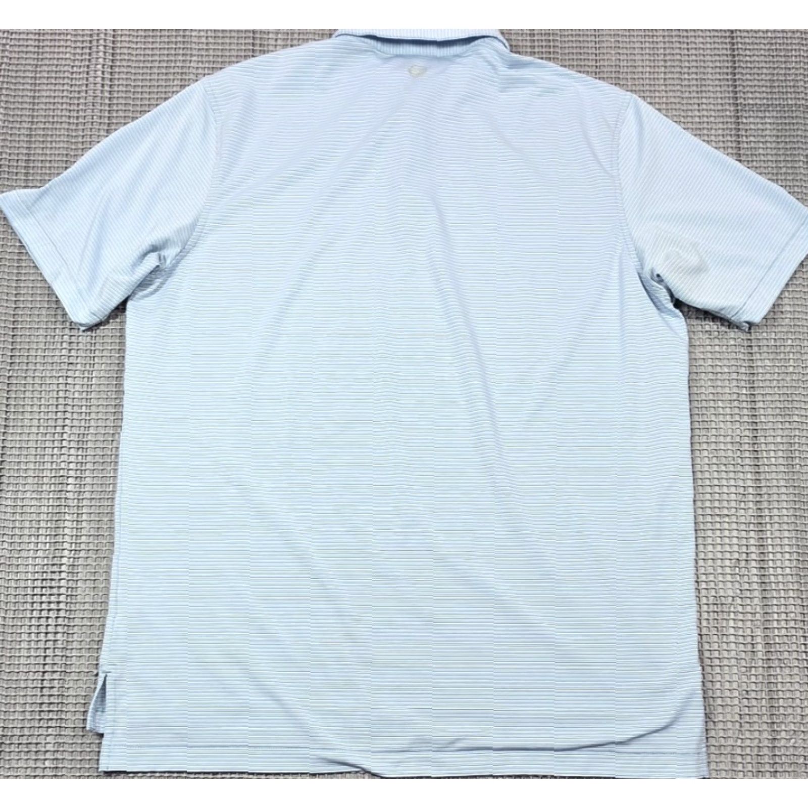 Peter Millar Peter Millar Polo Performance Shirt XL Blue Stripe Summer Comfort Eagle Point Polo Shirt Men Size US XL / EU 56 / 4 - 6 Thumbnail