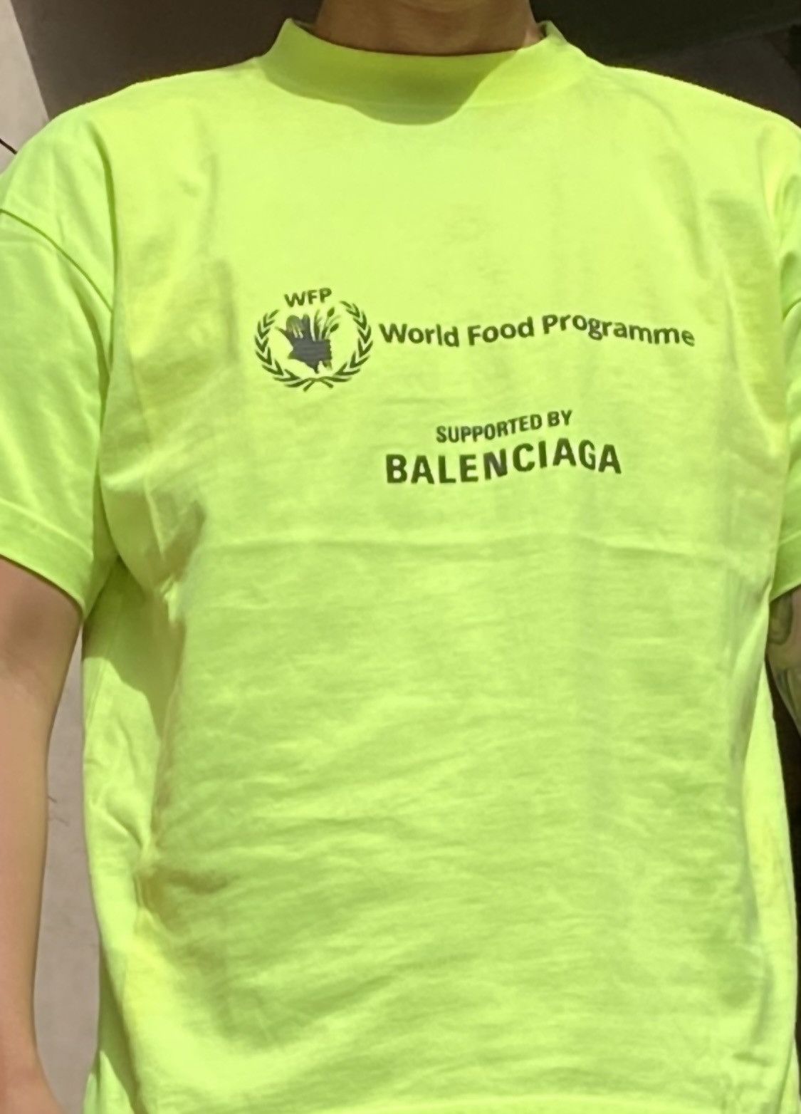 Balenciaga Balenciaga FW22 WFP Vintage Tee Neon Sun Medium Size US M / EU 48-50 / 2 - 8 Thumbnail