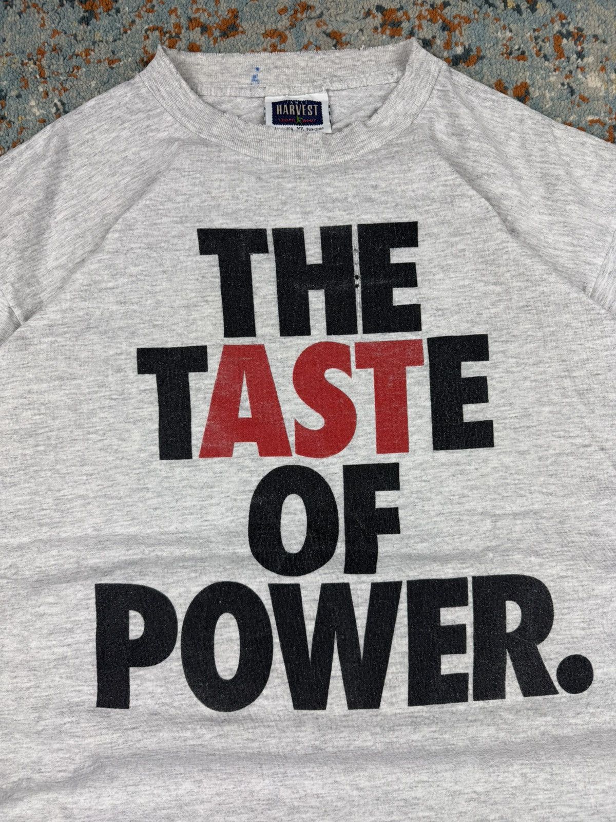 Vintage Vintage 90s The taste of power made in USA distressed tee Size US XL / EU 56 / 4 - 5 Thumbnail