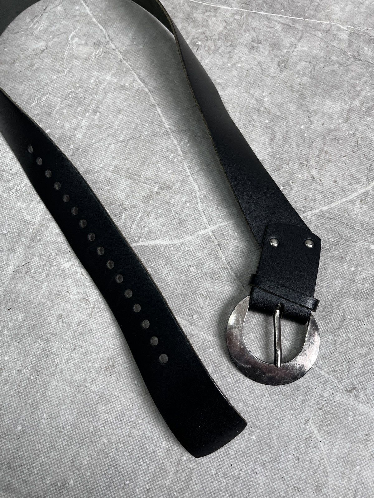 KMRii Rare leather avant garde kmrii style leather belt y2k Size ONE SIZE - 9 Thumbnail