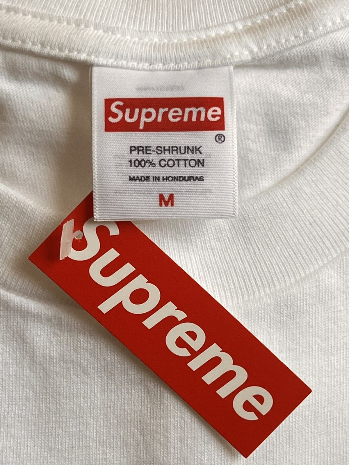 Supreme M Supreme Arabic Box Logo Tee red t-shirt white ss26 chest Size US M / EU 48-50 / 2 - 22 Thumbnail