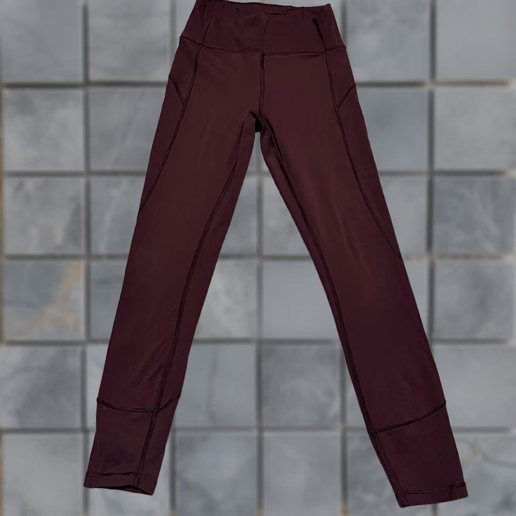 Lululemon Lululemon Leggings Womens 6 In Movement Maroon Everlux Gym W5ANXS Womens Size 6 Leggings Red Movement Everlux Compression Shoes? Size 28" / US 6 / IT 42 - 1 Thumbnail