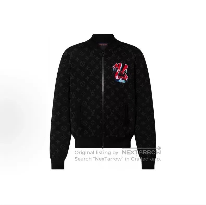 Louis Vuitton Louis Vuitton Old Flower Graffiti Print Zipper Jacket Size US XL / EU 56 / 4 - 7 Thumbnail