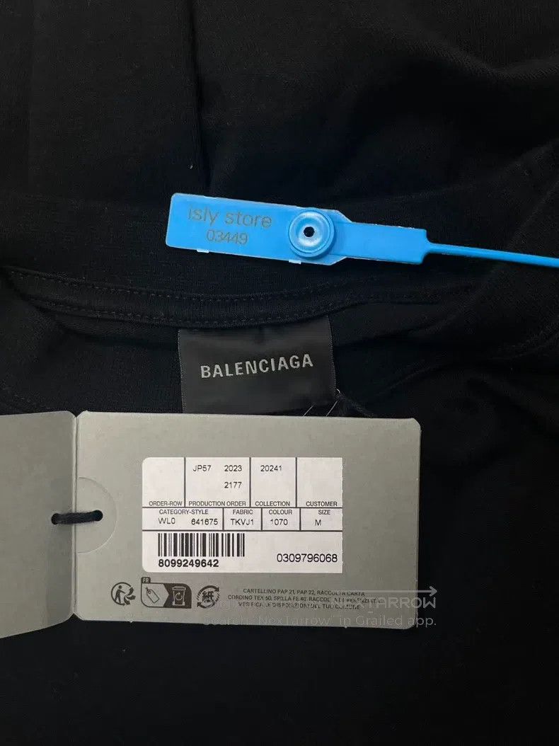 Balenciaga Balenciaga Cola Embroidered Loose Fit Short Sleeve T-Shirt Size US M / EU 48-50 / 2 - 5 Thumbnail