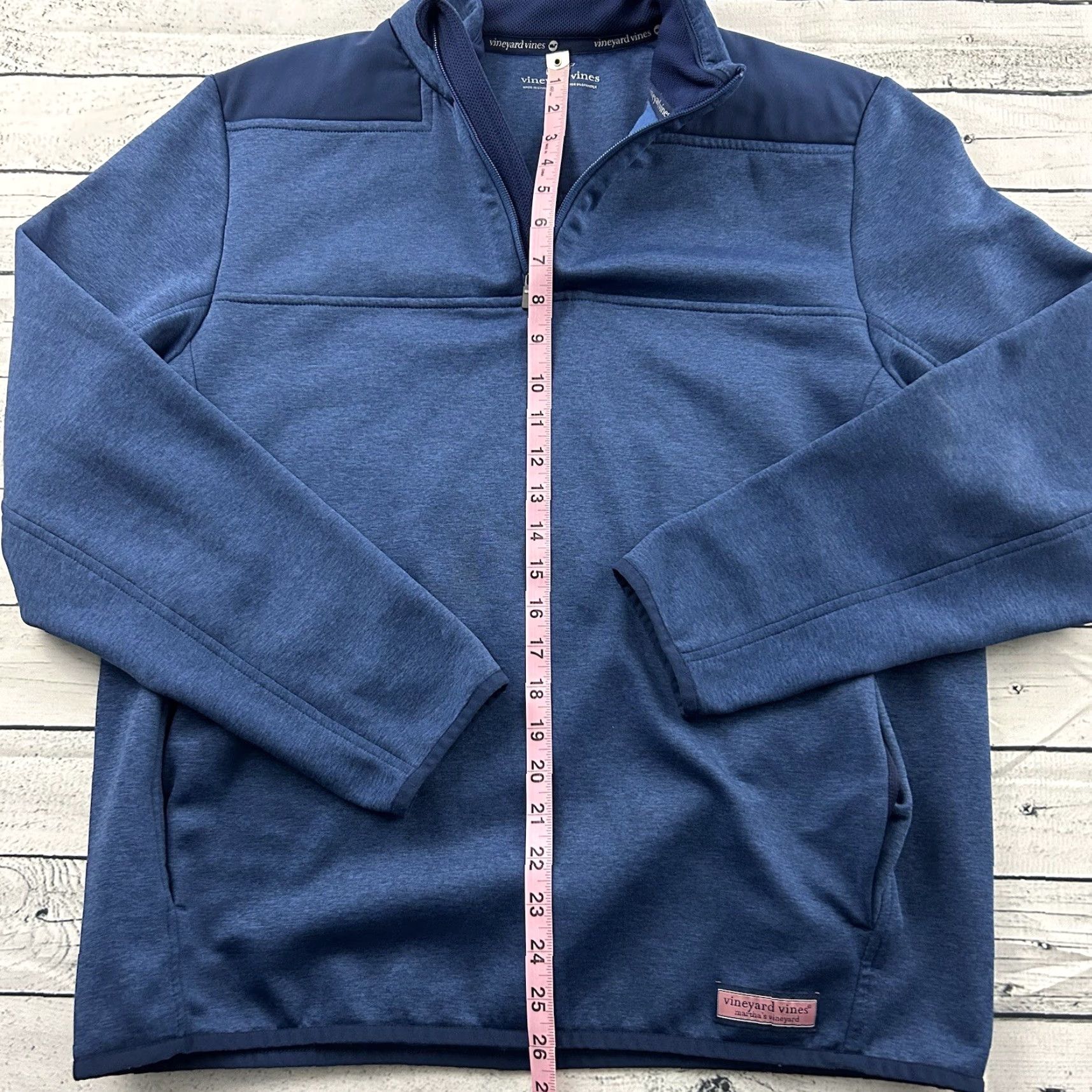 Vineyard Vines Vineyard Vines Jacket Men's Medium Blue 1/4 Zip Pullover Size US M / EU 48-50 / 2 - 4 Thumbnail