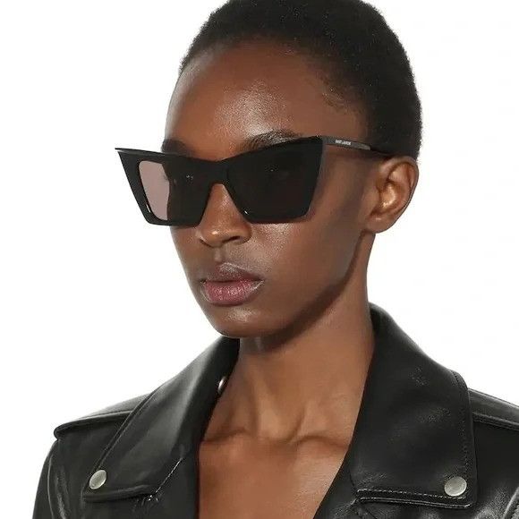 Saint Laurent Paris NEW SAINT LAURENT SUNGLASSES SL372 001 BLACK WOMEN Size ONE SIZE - 4 Thumbnail