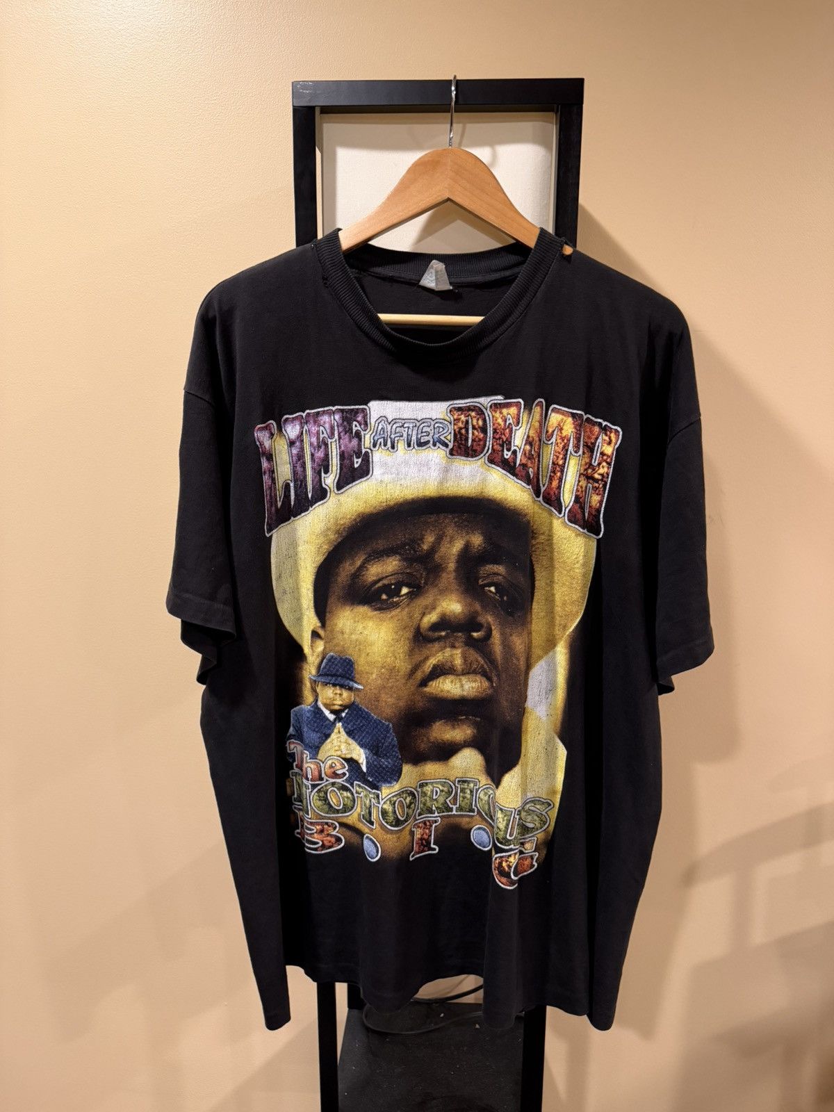 Vintage Vintage Biggie Smalls Notorious BIG Life After Death Rap Tee Size US XXL / EU 58 / 5 - 3 Thumbnail