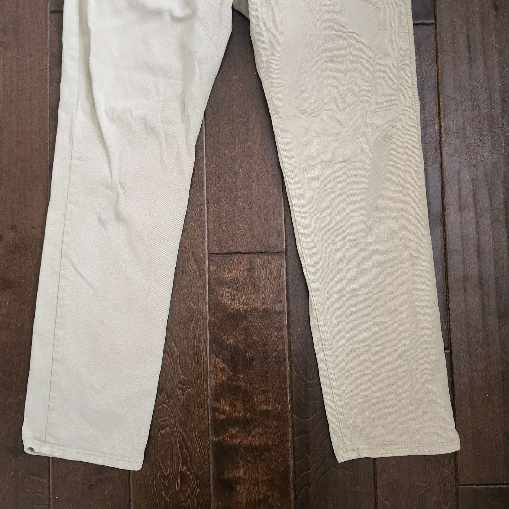 Vintage Rustic Dime Jeans Men Skinny Fit 34 Beige Khaki Cotton Blend Stretch 29 Inseam Size 34 Regular Solid Vintage No N/A Size US 34 / EU 50 - 3 Thumbnail