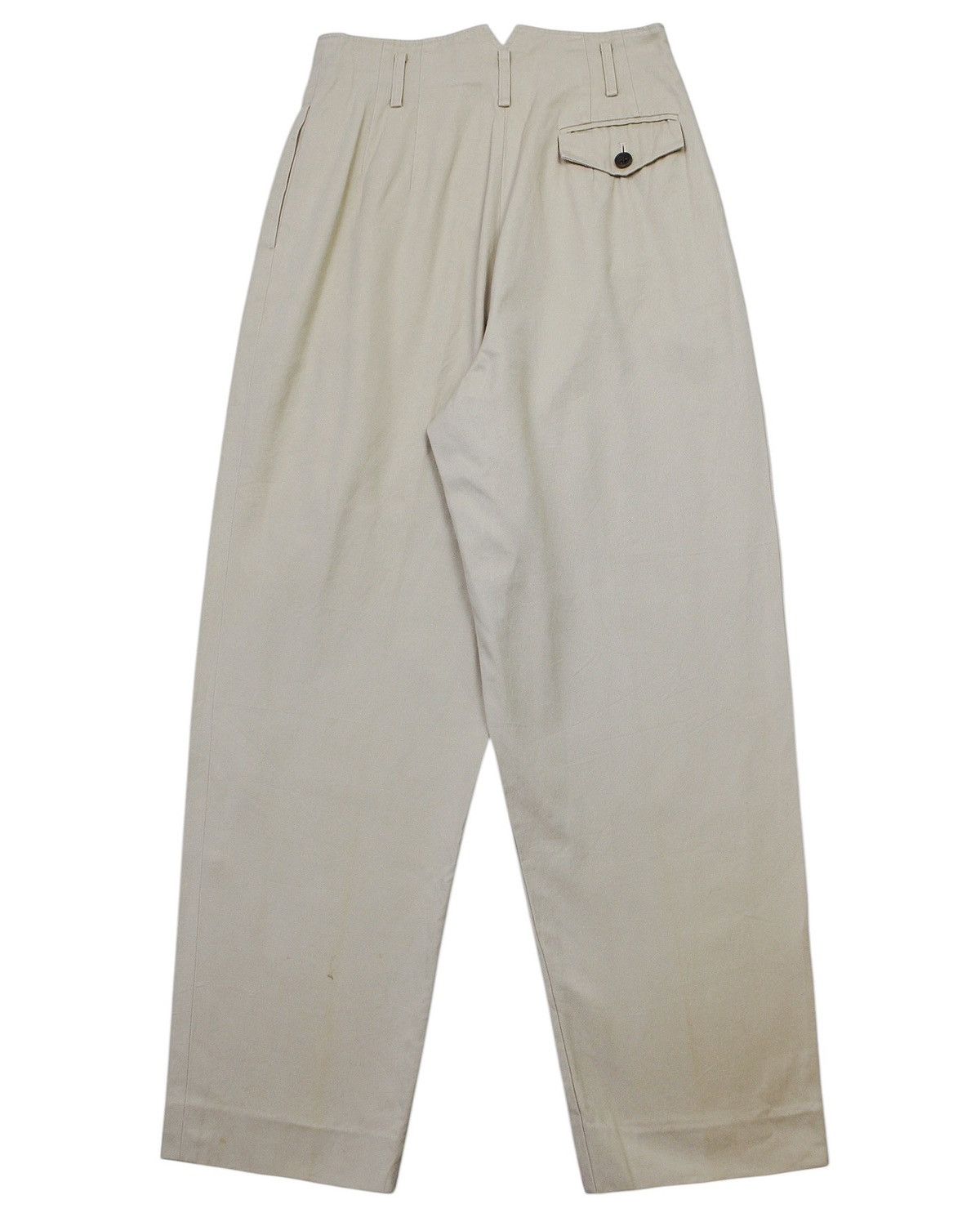 Margaret Howell × Vintage 2000S MARGARET HOWELL WIDE TAPERED COTTON TROUSERS Size 25" / US 0 / IT 36 - 2 Thumbnail