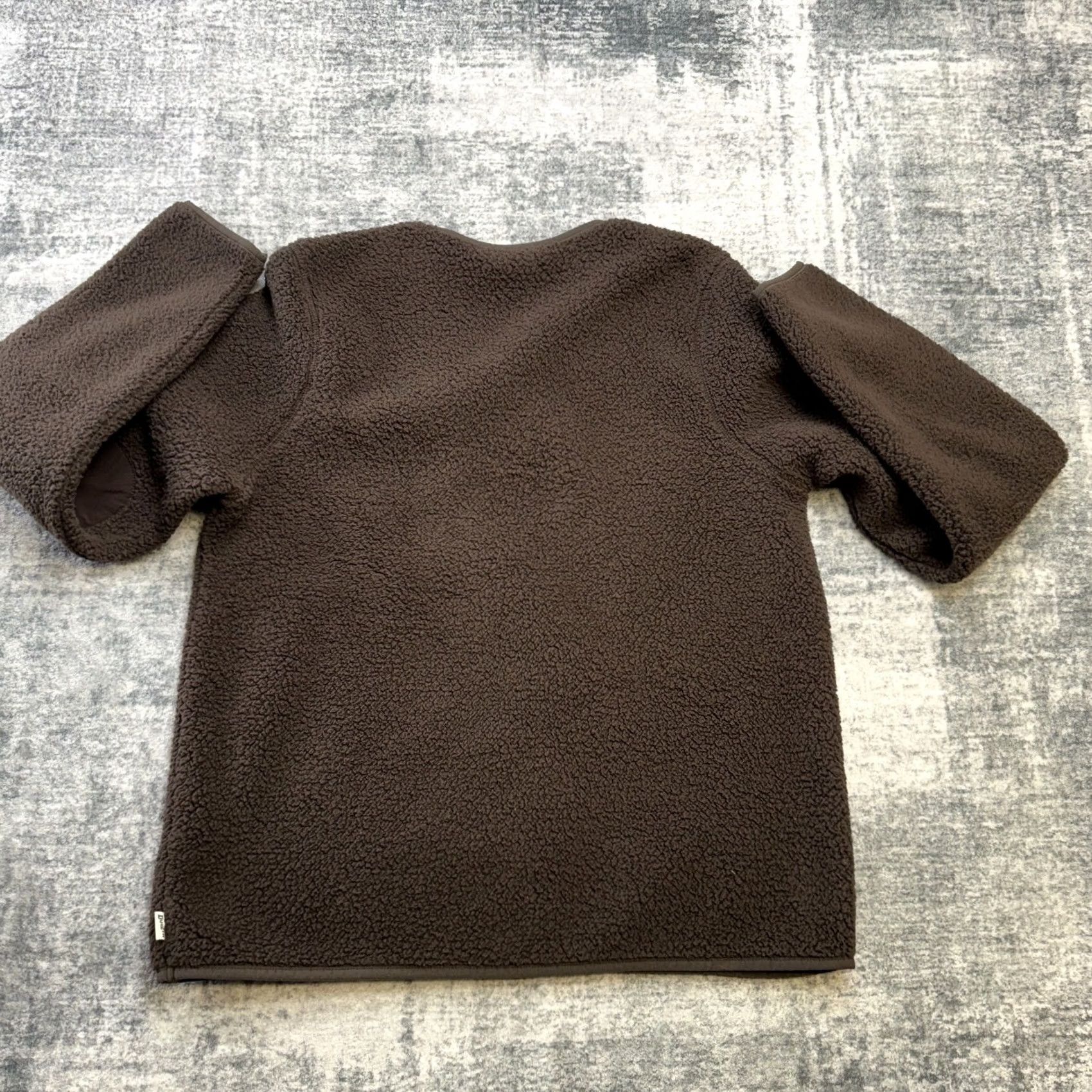 Vintage Duluth Womens Medium Brown Fleece Crewneck Sweater Pullover Casual Pockets Lightweight Knit Nylon Polyester Spandex Regular Size M / US 6-8 / IT 42-44 - 5 Thumbnail