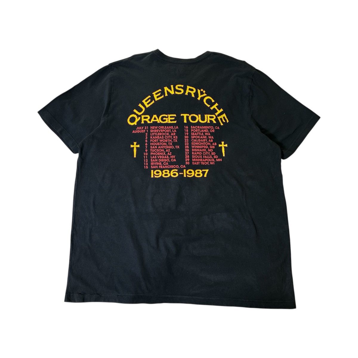 Band Tees Vintage Queensryche Rage For Order Band T-Shirt Size US XXL / EU 58 / 5 - 2 Thumbnail