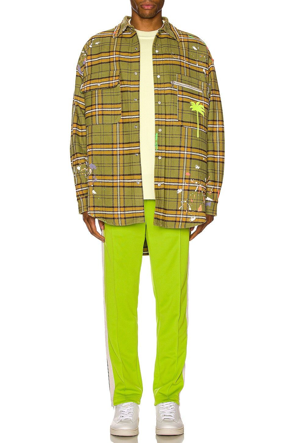 Palm Angels o1y0325 Logo Checked Shirt in Multicolor Size US M / EU 48-50 / 2 - 4 Thumbnail