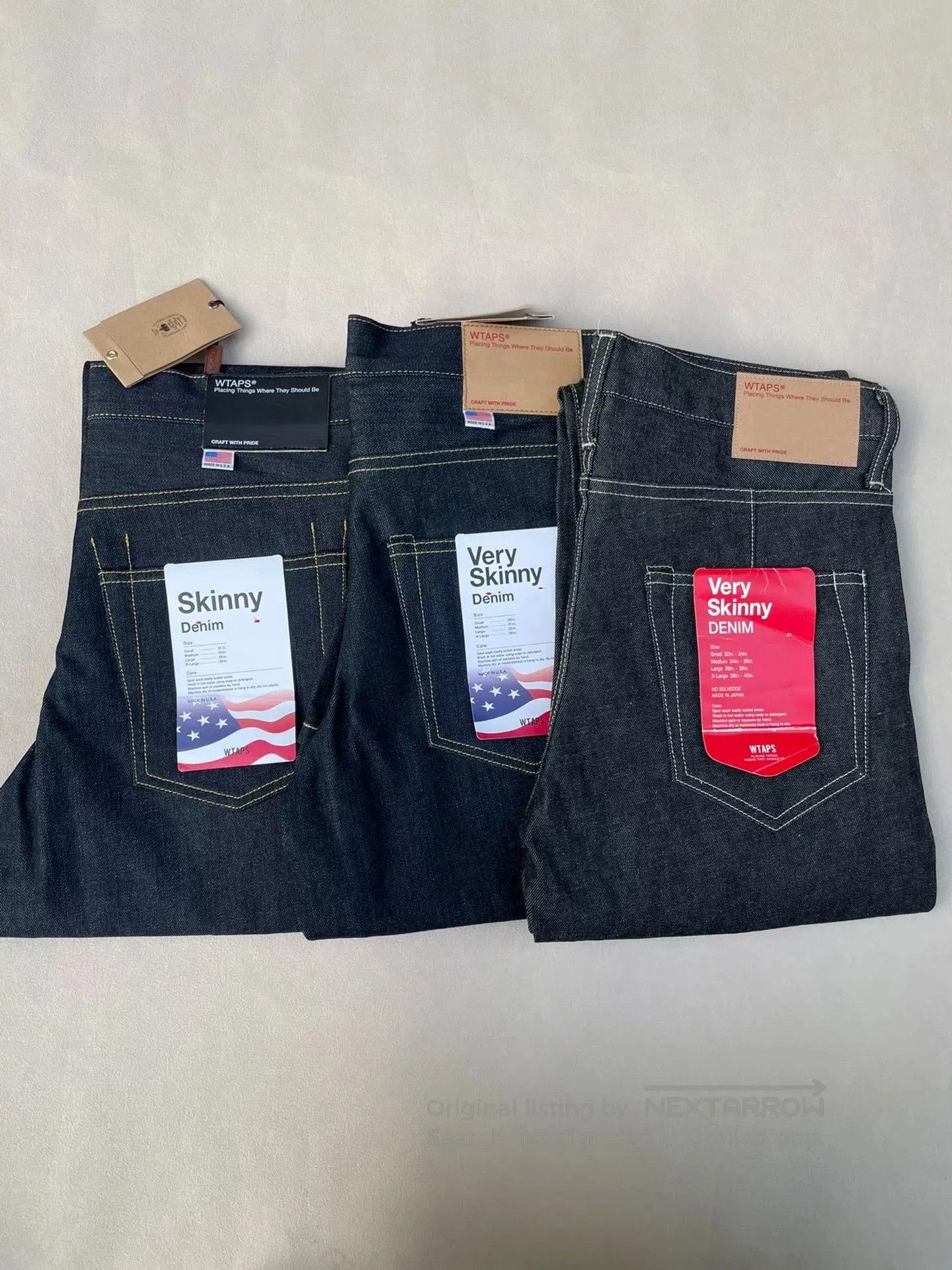 Wtaps WTAPS BLUES.SKINNY.RAW 16SS Denim Trousers. Size US 30 / EU 46 - 6 Thumbnail