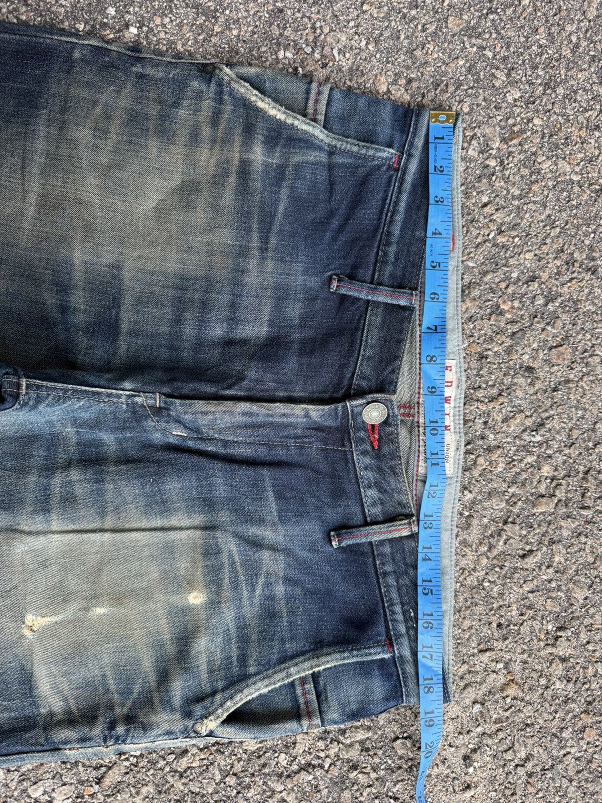 Edwin VINTAGE EDWIN MUD WASHED JEAN DENIM PANTS Size US 37 - 5 Thumbnail