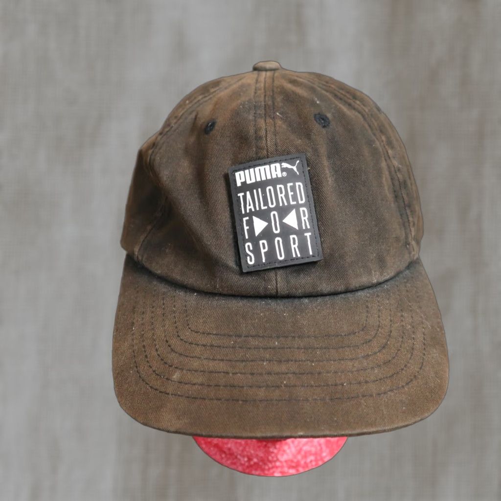 Puma PUMA Baseball Cap Hat Logo Adjustable Brown Adult Size White Men Size ONE SIZE - 1 Thumbnail