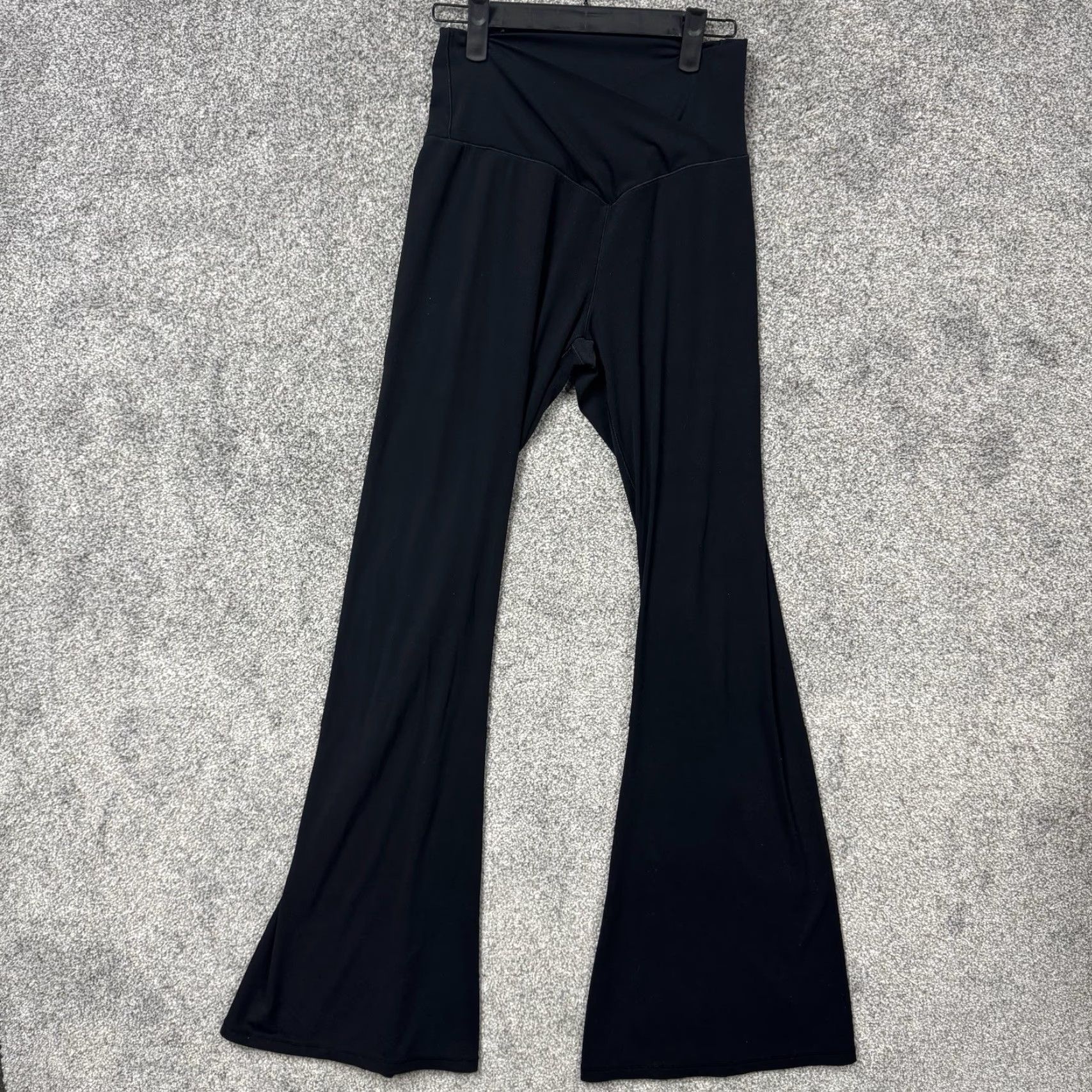 Vintage Sunzel Flare Pants Medium High Waisted Stretch Yoga Athletic Workout Leggings Size 32" / US 10 / IT 46 - 2 Thumbnail