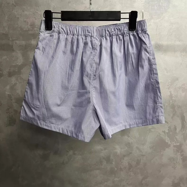 Celine Celine Blue Striped Elastic Waist Casual Shorts Size US 36 / EU 52 - 2 Thumbnail