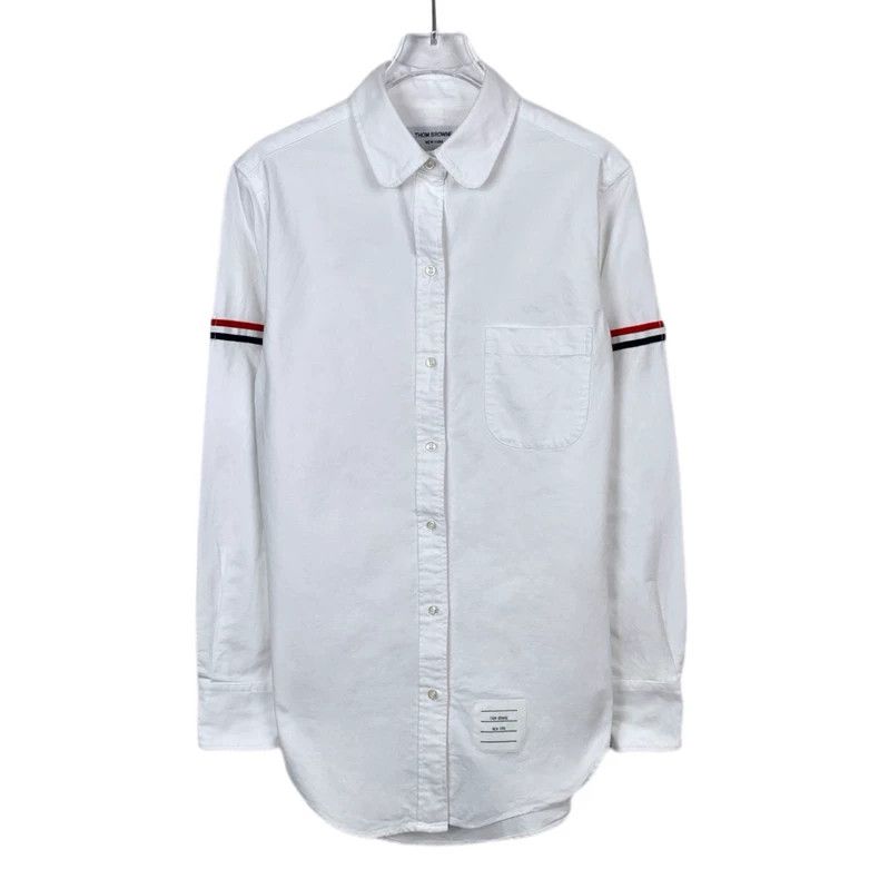 Thom Browne Long Sleeve Classic Cotton Shirt - dmc
