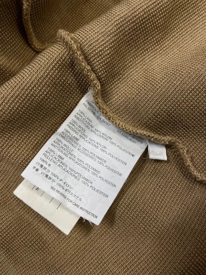 Prada SS1999 Prada Beige Wool Elbow Patch Zip-Up Sweater Size US L / EU 52-54 / 3 - 10 Thumbnail
