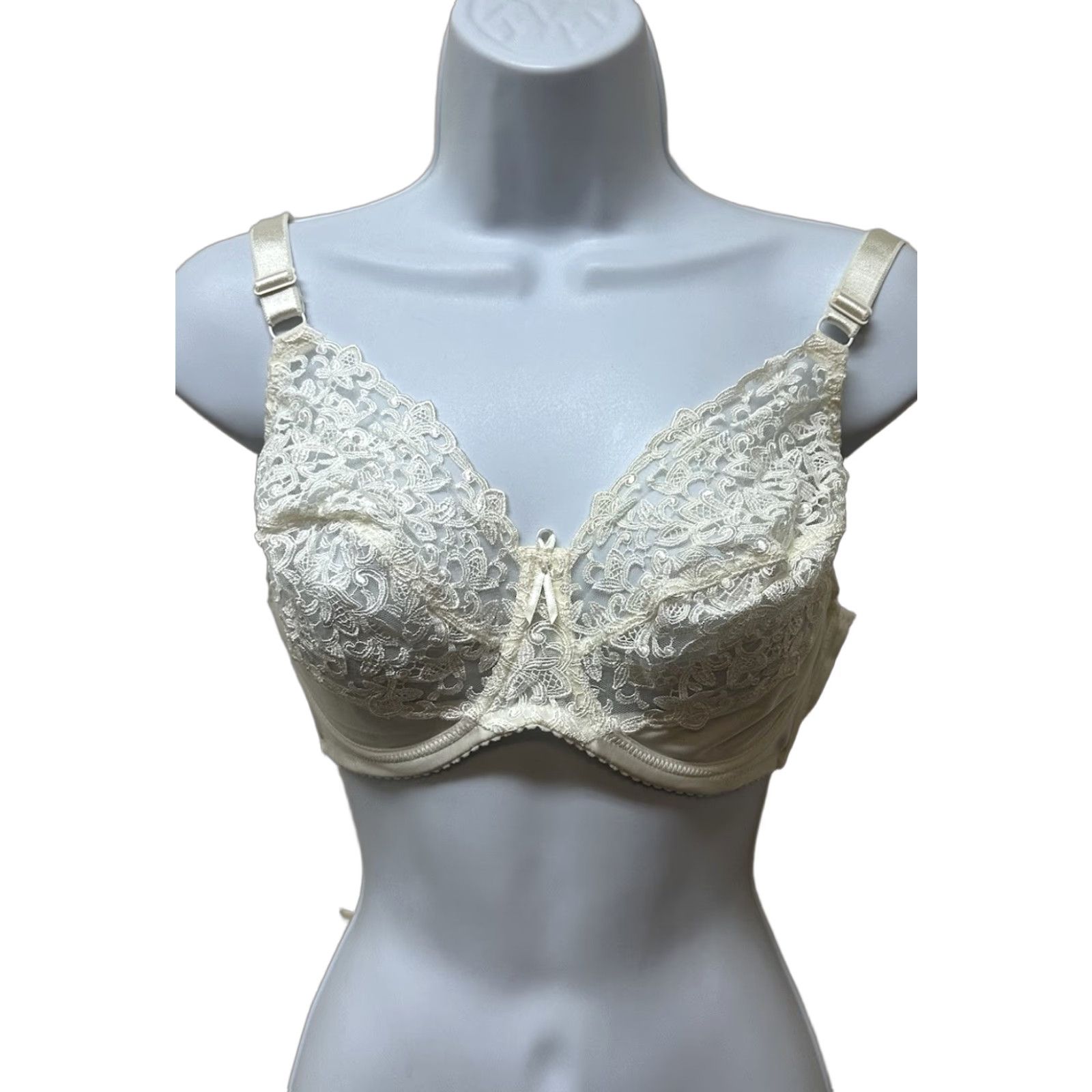 Vintage VINTAGE Wacoal Sheer Lace Nylon Bullet Bra 34DD NEW NOS Size ONE SIZE - 1 Thumbnail