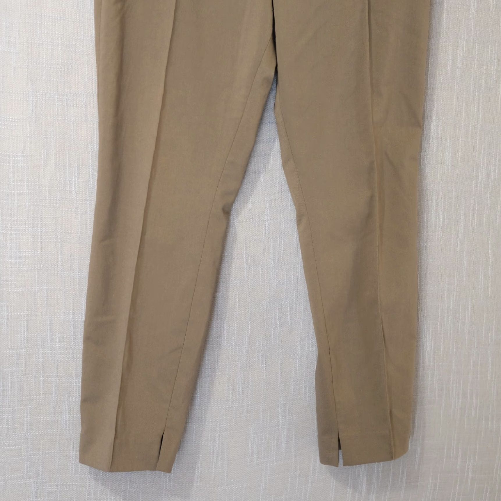 H&M H&M Slit Cuff Straight Dress Pants Green Stretch Women's 10 #A17-10 Dress Pants Women 10 Green Slit Cuff Straight Stretch H&M Size 32" / US 10 / IT 46 - 3 Thumbnail