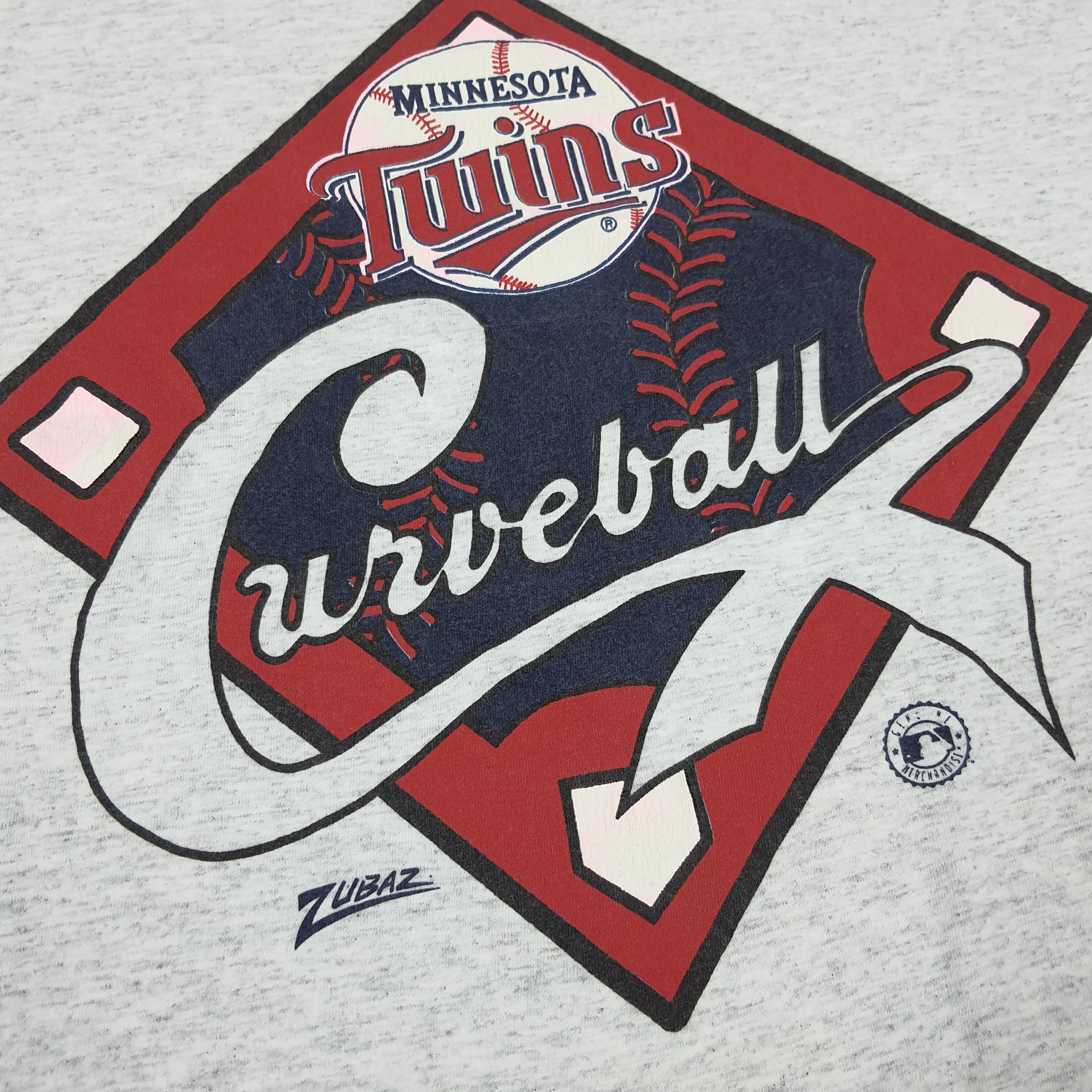 Vintage × Zubaz Vintage Zubaz Minnesota Twins Curveball T-shirt Size US XL / EU 56 / 4 - 2 Thumbnail