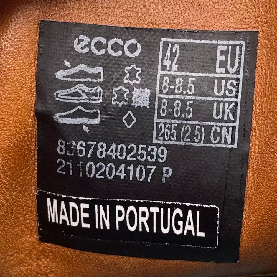 Ecco ECCO ST1 Hybrid Derby Wingtip Oxford Suede Shoe Slate Men 42 Size US 8.5 / EU 41-42 - 7 Thumbnail