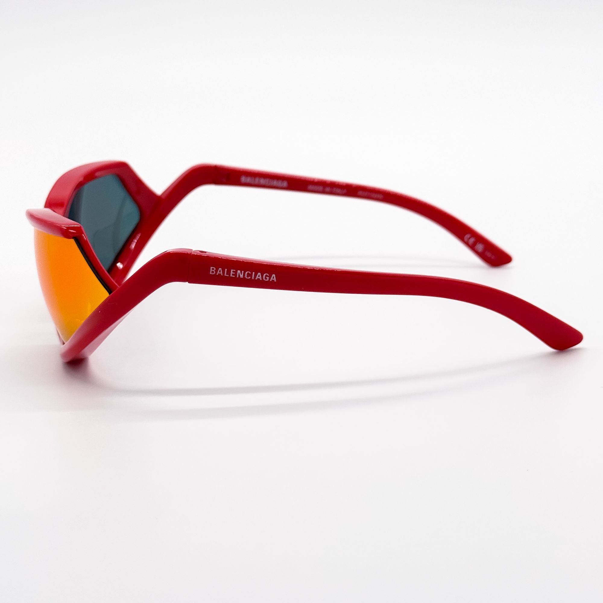 Balenciaga NEW BALENCIAGA BB0289S 005 SUNGLASSES RED GEOMETRIC UNISEX Size ONE SIZE - 6 Thumbnail
