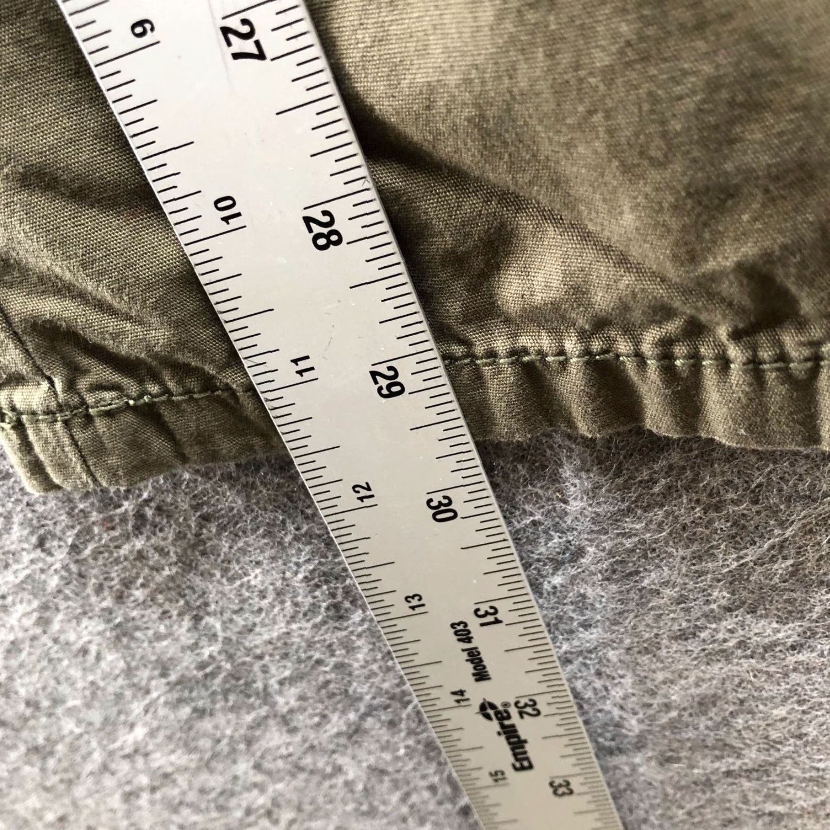 H&M H&M Baggy Cargo Pants Womens 2 Army Green Cotton Elastic Waist Loose Wide Leg Size 26" / US 2 / IT 38 - 7 Thumbnail
