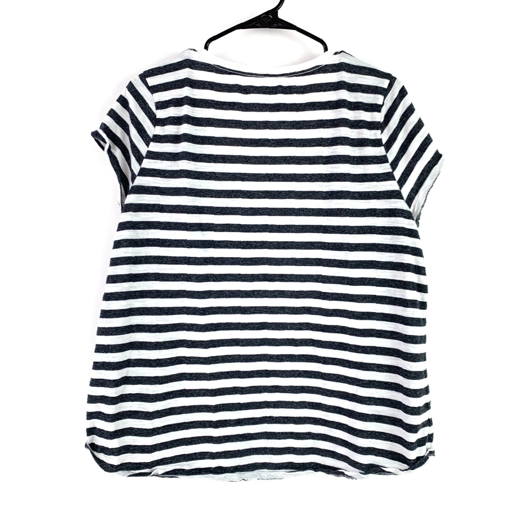 Vintage Sonoma Gray White Striped Everyday Tee T-Shirt Womens XL Size XL / US 12-14 / IT 48-50 - 4 Thumbnail