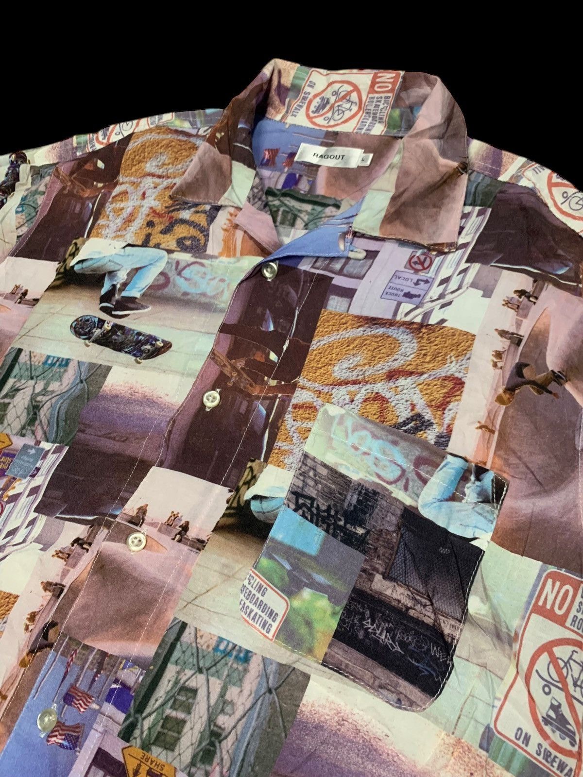 If Six Was Nine × Japanese Brand × Le Grande Bleu (L.G.B.) Japanese Ragout camp collar shirt Size US L / EU 52-54 / 3 - 2 Thumbnail