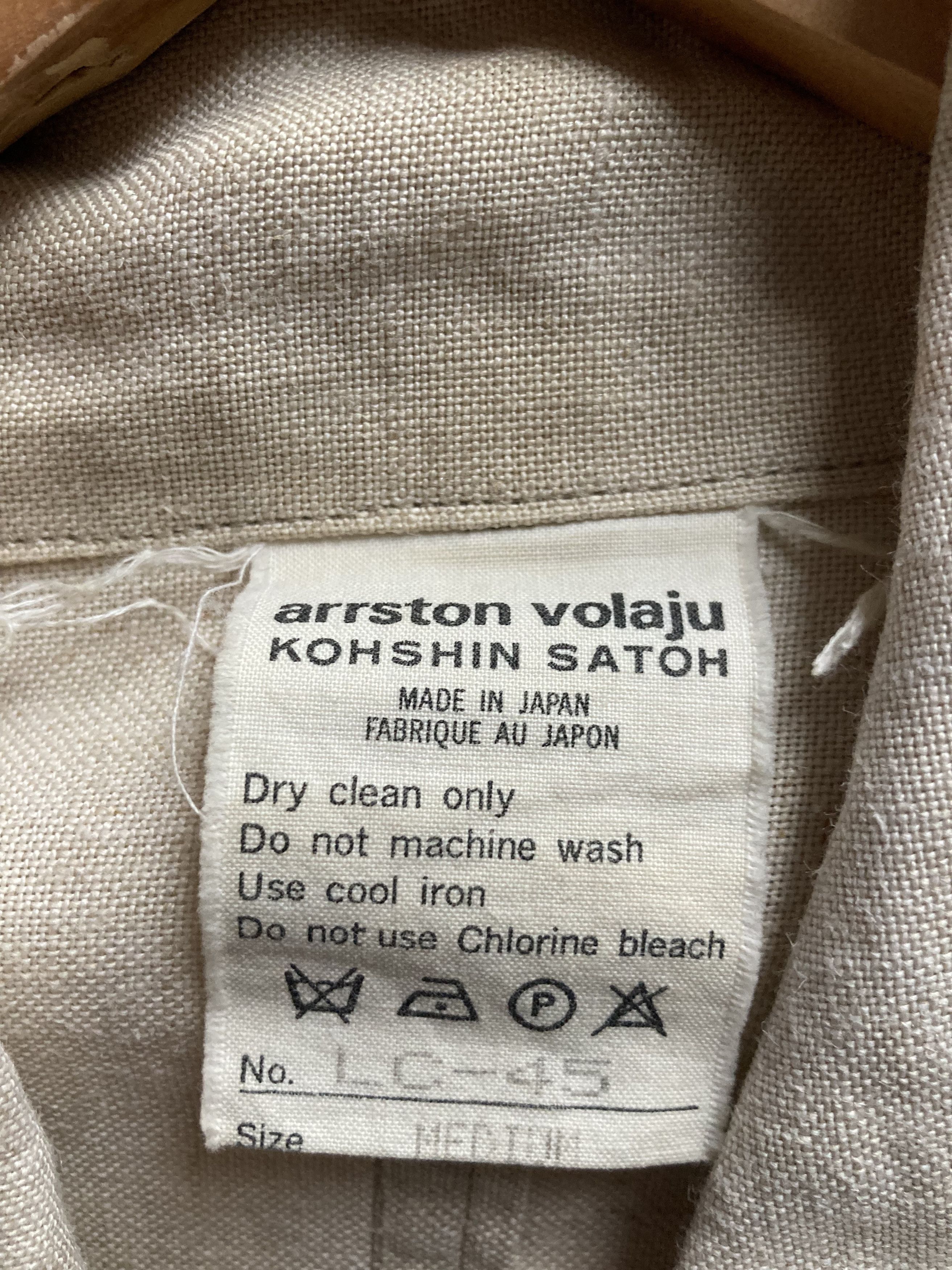 Japanese Brand Arrston Volaju x Kohshin Satoh Linen Coat Size US M / EU 48-50 / 2 - 2 Thumbnail