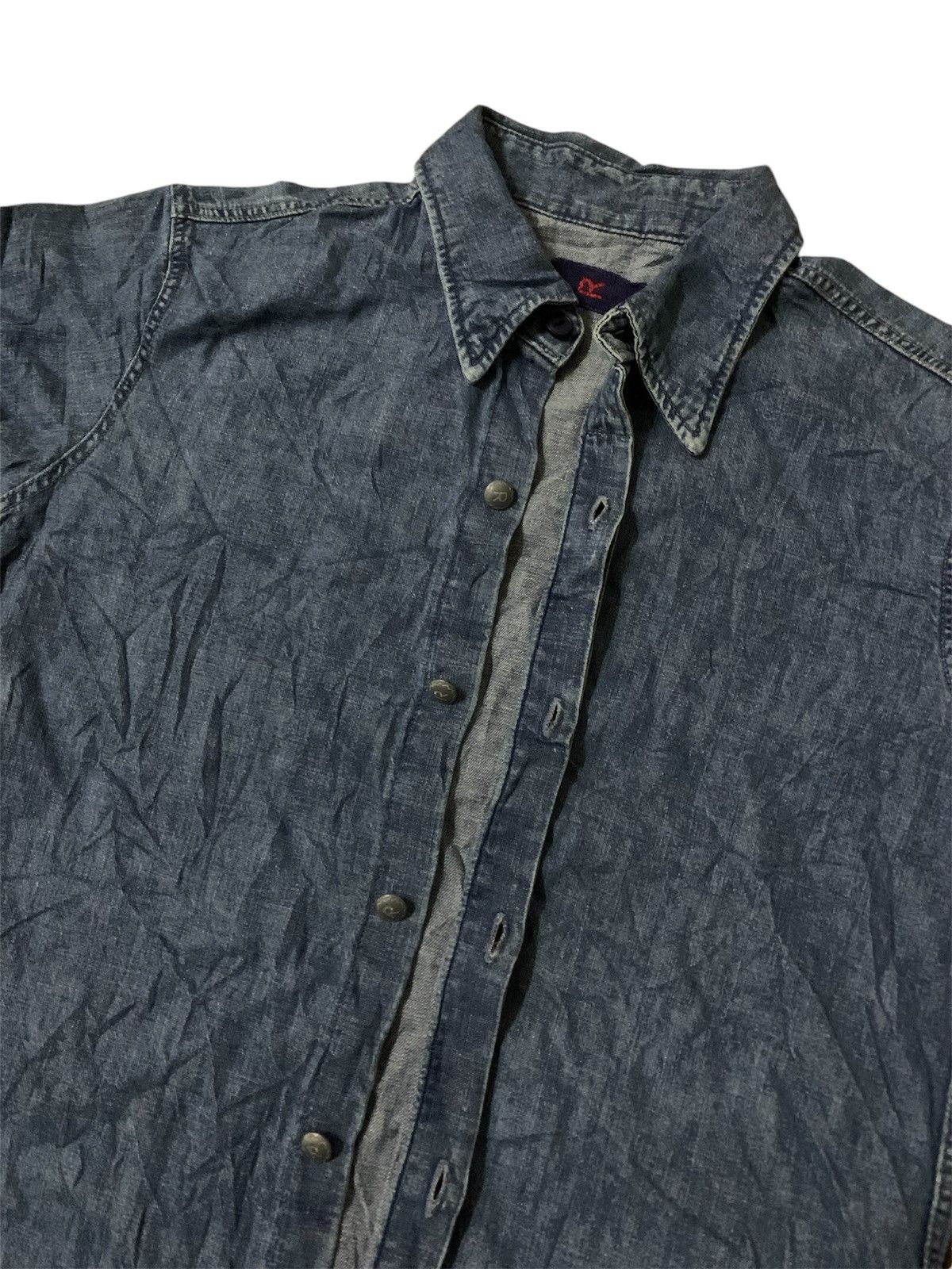 45rpm 💥45rpm Indigo Blue Button Shirt Size S / US 4 / IT 40 - 2 Thumbnail