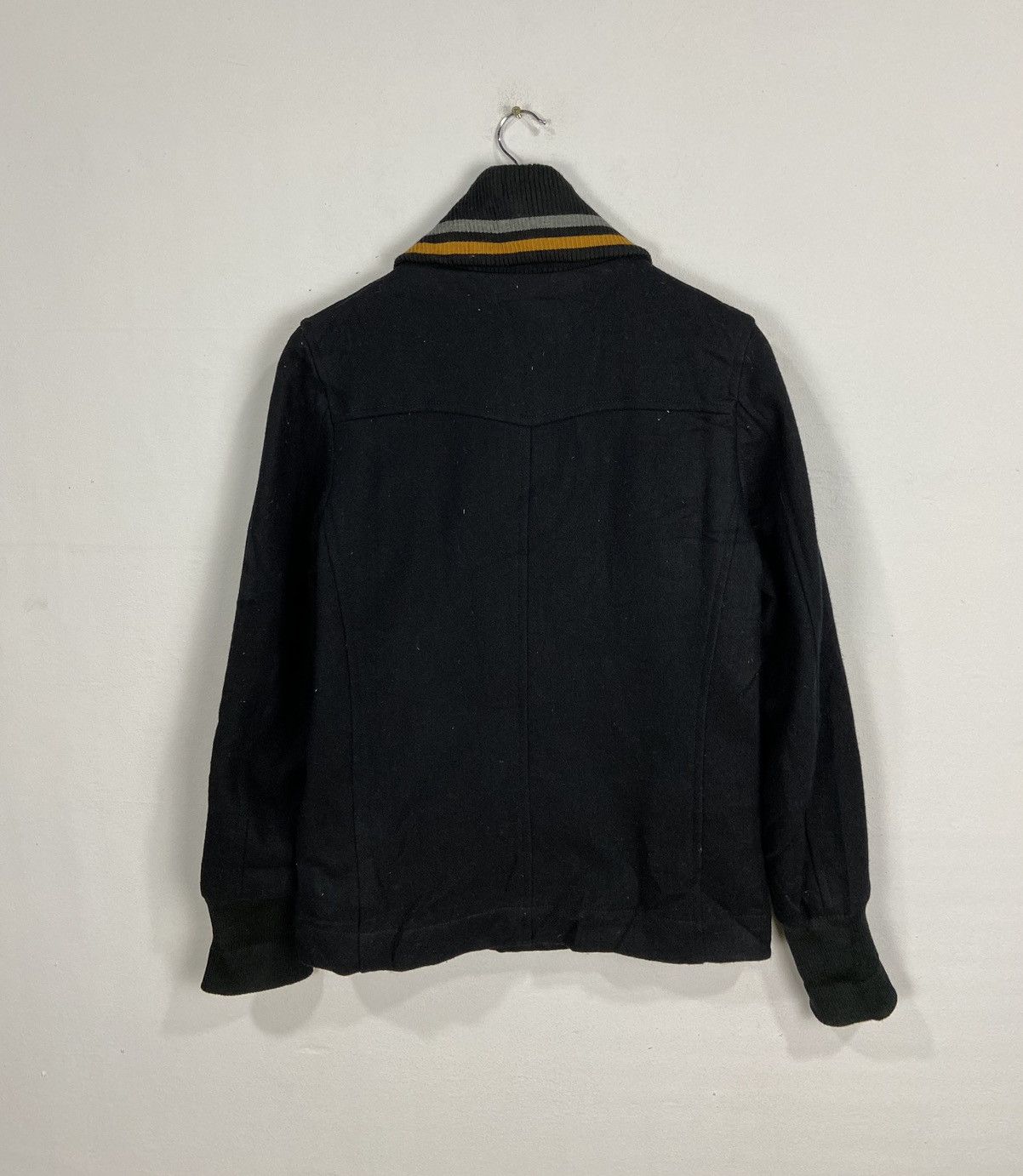 Fred Perry × Other Fred Perry Black Mustard Ribbed Wool Jacket Size US S / EU 44-46 / 1 - 8 Thumbnail