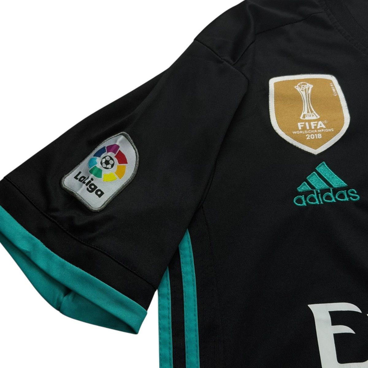 Adidas Adidas Real Madrid FIFA World Cup Soccer Black Away Jersey Size US S / EU 44-46 / 1 - 4 Thumbnail