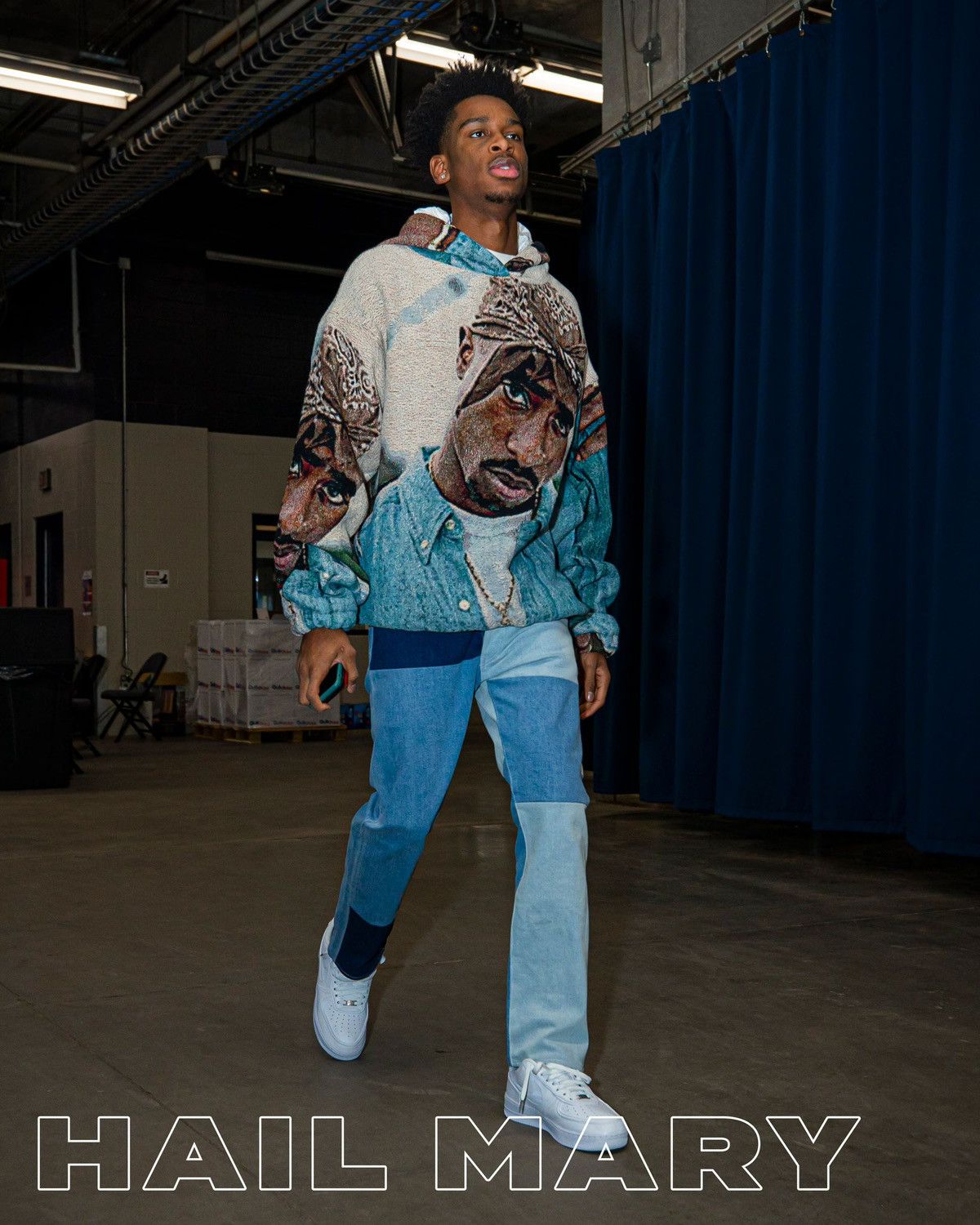 Designer × Rap Tees Noname1of1 Amerikaz Most Wanted Tupac Tapestry Hoodie sz XL Size US XL / EU 56 / 4 - 1 Thumbnail