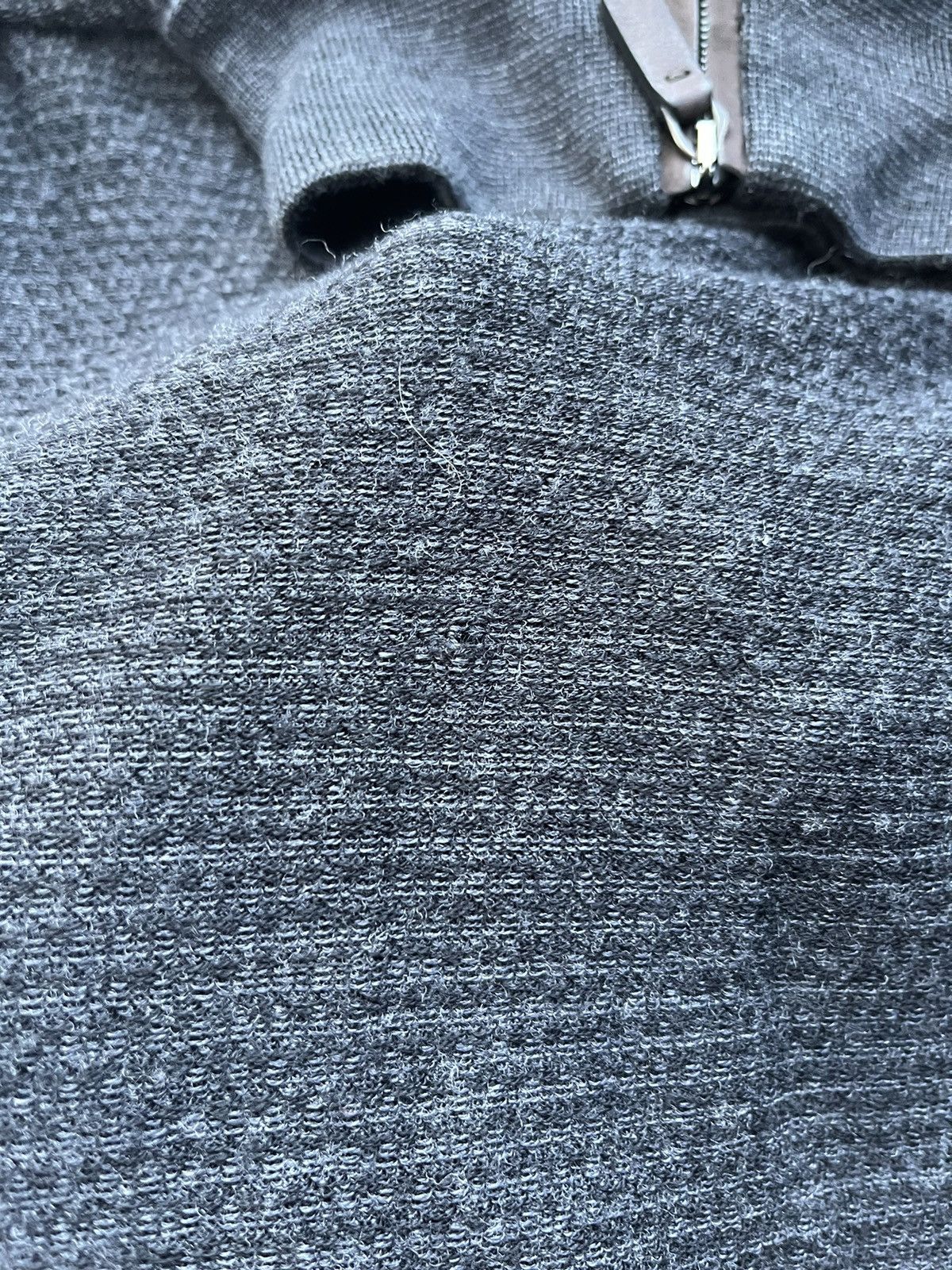 Ermenegildo Zegna Ermenegildo Zegna Zip 1\4 Grey Wool 100% Size US L / EU 52-54 / 3 - 10 Thumbnail
