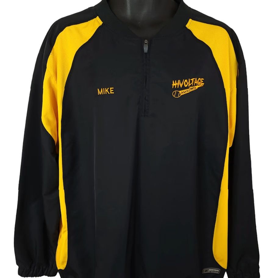 SAS Boombah Hi Voltage Softball Jacket Mens Large ASA Windbreaker Sports Black Size US L / EU 52-54 / 3 - 2 Thumbnail
