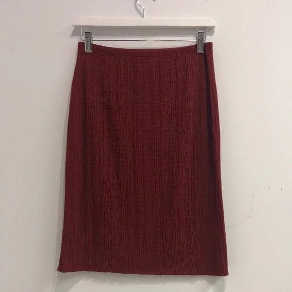 image of Wolford Red Puckered Stretch Skirt, Women's (Size 26)