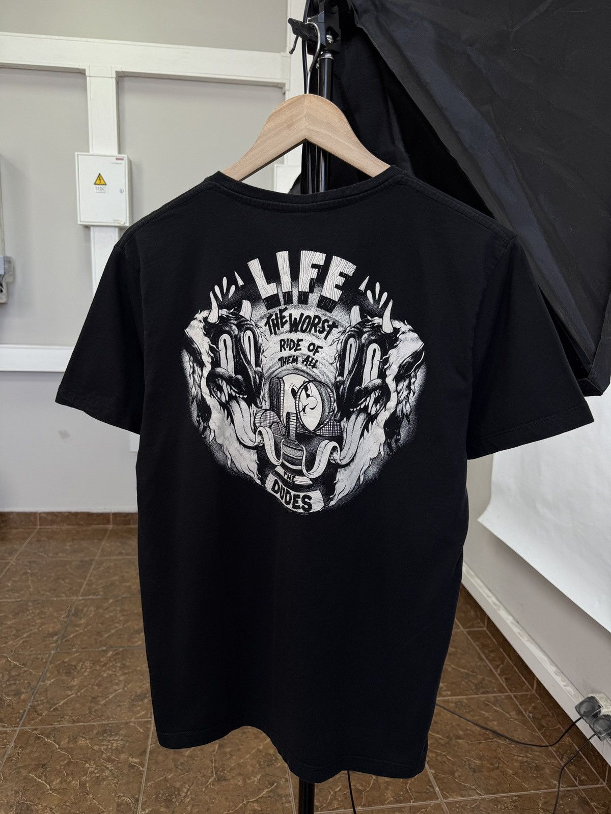 Designer Y2K The Dudes Life The Worst Ride Of Them All T-Shirt Rare Size US M / EU 48-50 / 2 - 1 Thumbnail