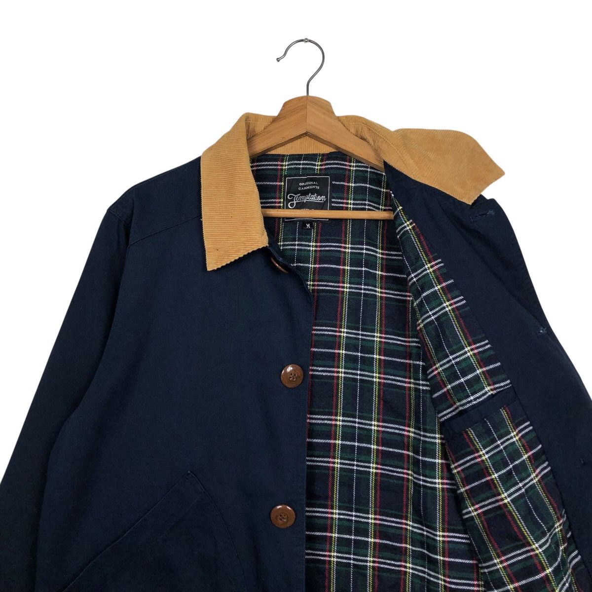 45rpm 📌Vintage Chore Work Jacket Temptation Blanket Wool Size US M / EU 48-50 / 2 - 13 Thumbnail